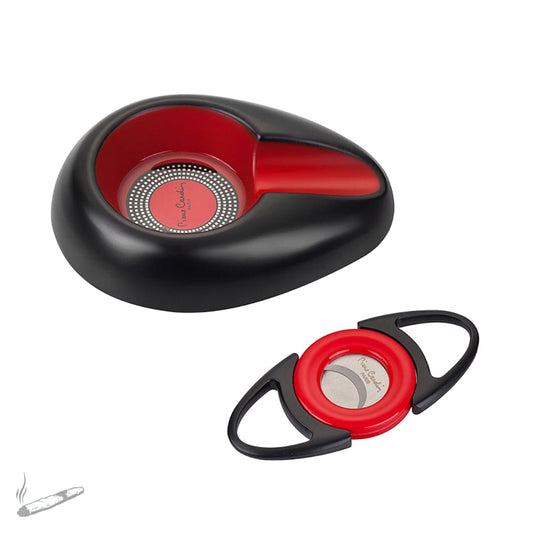 CIGAR ASHTRAY AND CIGAR CUTTER SET